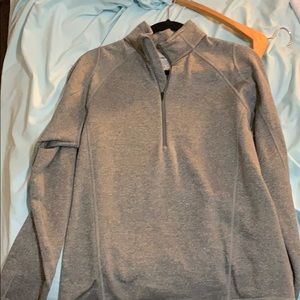 gray quarter zip